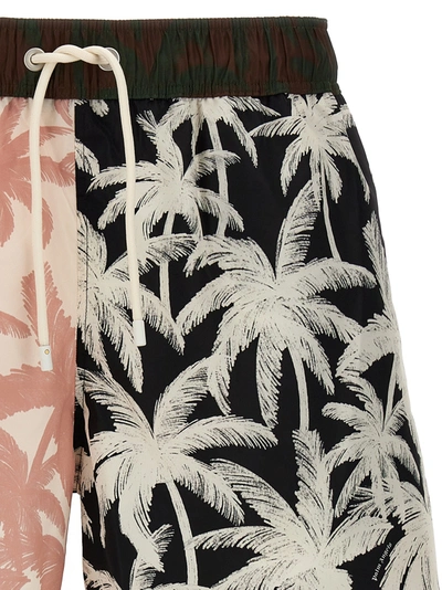 Shop Palm Angels Patchwork Palms Beachwear Multicolor