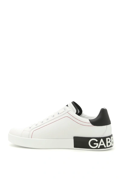 Shop Dolce & Gabbana Portofino Nappa Leather Sneakers