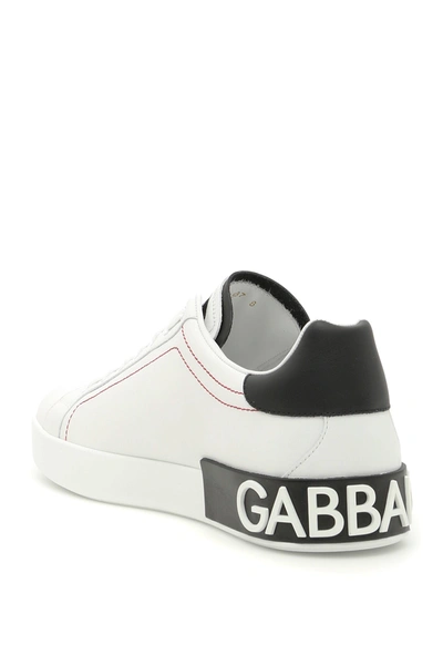 Shop Dolce & Gabbana Portofino Nappa Leather Sneakers