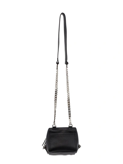 Shop Givenchy Leather Shoulder Bag With Metal Logo