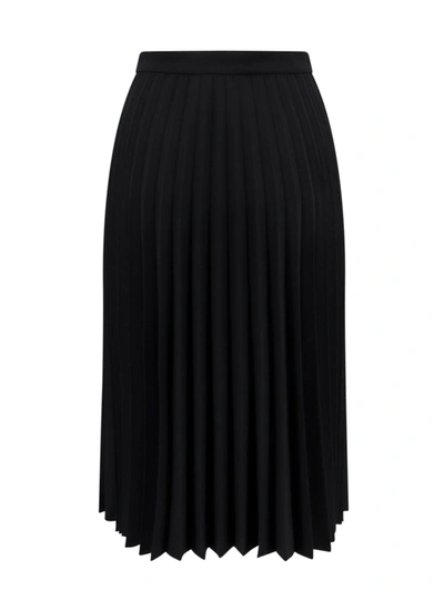 Shop Givenchy Wool Blend Pleated Skirt