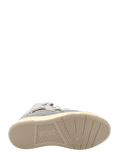 Shop Lanvin Suede And Mesh Sneakers