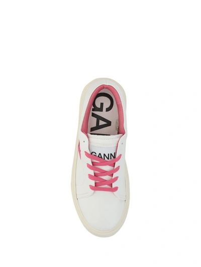 Shop Ganni Sporty Mix Cupsole Sneaker Contrast Stit