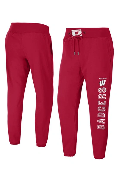 Shop Wear By Erin Andrews University Of Wisconsin Badgers French Terry Joggers In U. Of Wisconsin