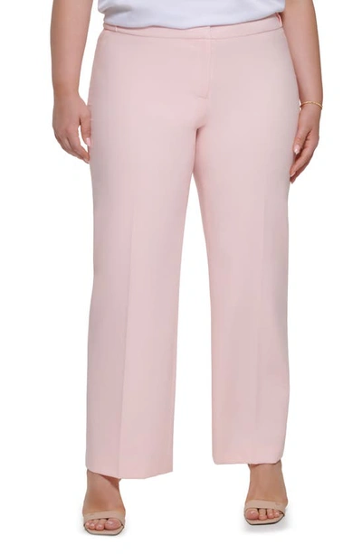 Shop Calvin Klein Straight Leg Pants In Rose