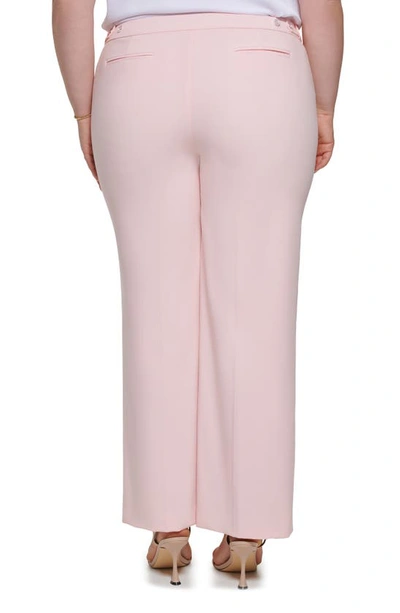 Shop Calvin Klein Straight Leg Pants In Rose