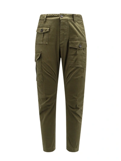 Shop Dsquared2 Cargo Cotton Trouser With Pockets