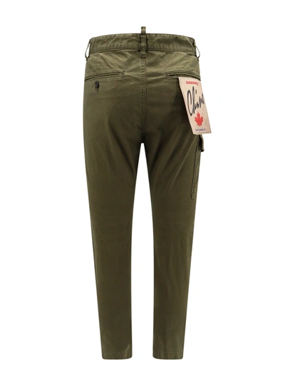 Shop Dsquared2 Cargo Cotton Trouser With Pockets