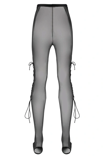Shop Nensi Dojaka Tulle Tights With Lacing
