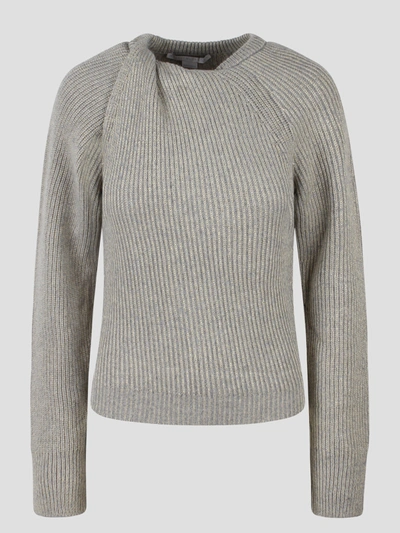 Shop Stella Mccartney Twisted Cut-out Detail Cashmere Sweater