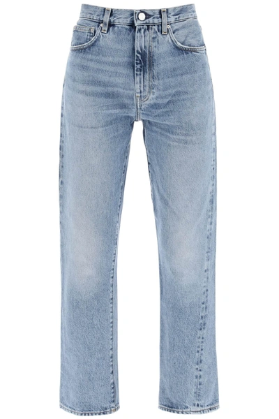 Shop Totême Twisted Seam Cropped Jeans