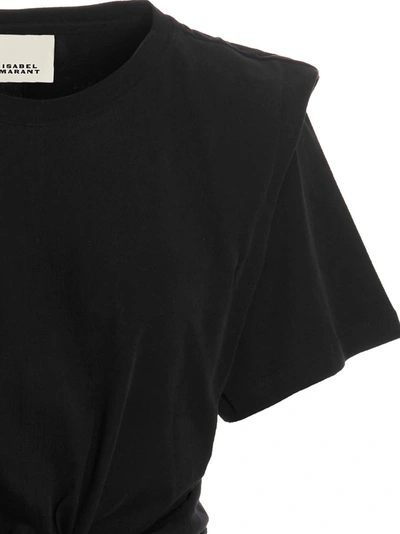 Shop Isabel Marant Zeli Midi T-shirt Black