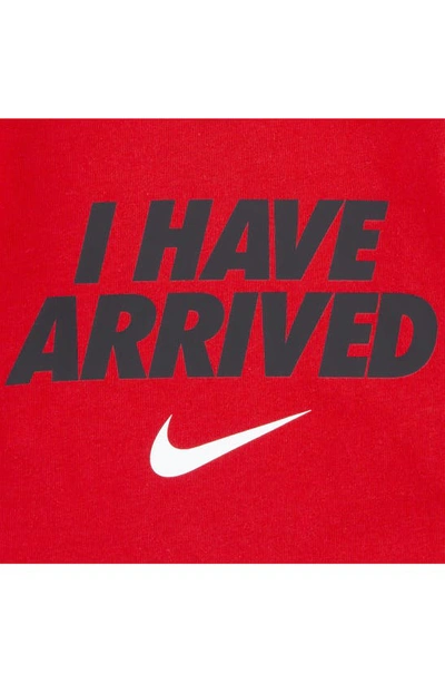 Shop Nike I Have Arrived T-shirt, Footed Leggings & Beanie Set In Black