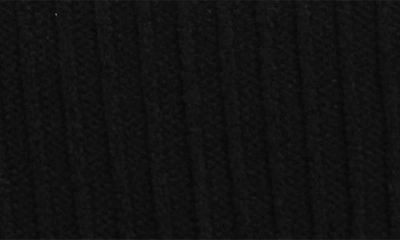 Shop Memoi Flat & Rib 2-piece Tights Set In Black-black