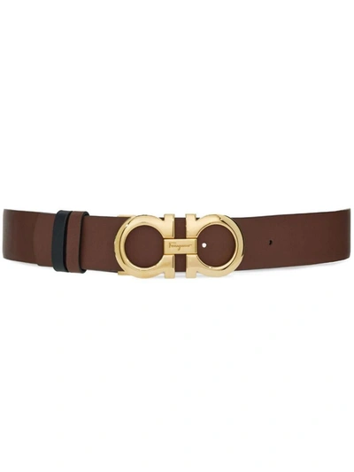 Shop Ferragamo Belts In Brown