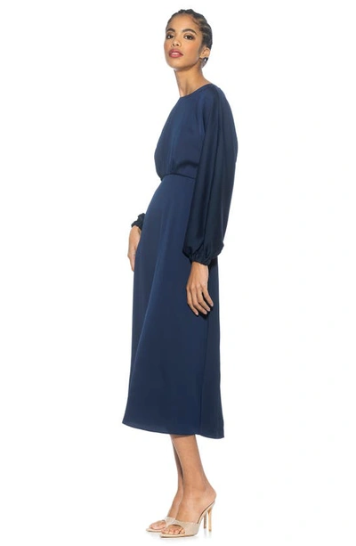 Alexia Admor Constance Fit & Flare Dress In Navy