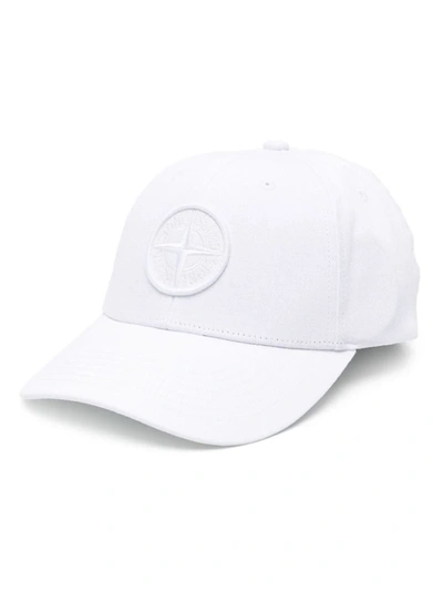 Shop Stone Island Hats In White