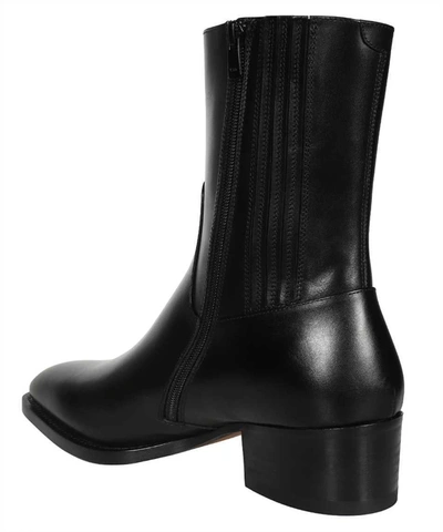 Shop Dsquared2 Pierre Leather Ankle Boots In Black