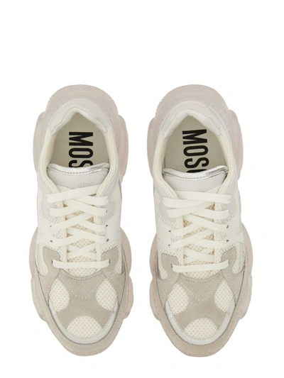 Shop Moschino "teddy" Sneaker In White