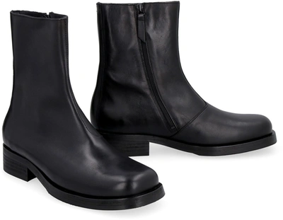 Shop Our Legacy Camion Leather Ankle Boots In Black