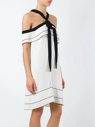Shop Proenza Schouler Off-shoulder Flared Dress