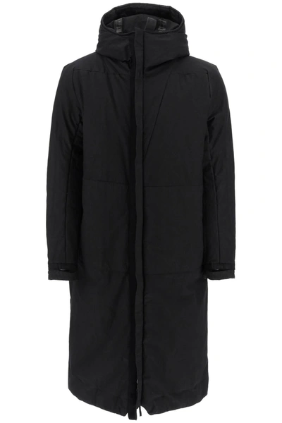 Shop Boris Bidjan Saberi Resin Dyed Cotton Reversible Parka In Black, Grey