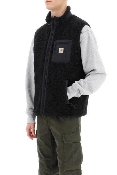 Shop Carhartt Prentis Liner Vest In Sherpa Fleece In Black
