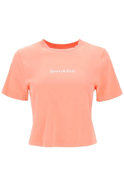 Shop Sporty And Rich 'drink More Water' T Shirt In Pink