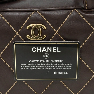 Pre-owned Chanel - Brown Leather Shopper Bag ()