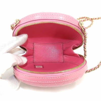 Pre-owned Chanel Matelassé Pink Leather Shopper Bag ()