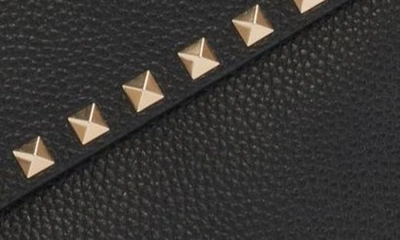 Shop Valentino Large Rockstud Envelope Pouch In Nero