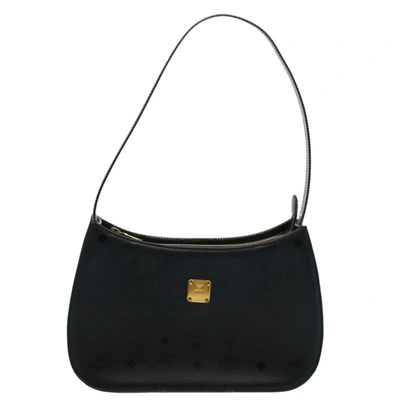 Shop Mcm Black Canvas Shoulder Bag ()