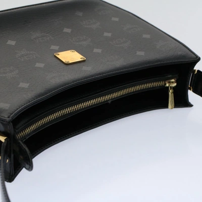 Shop Mcm Black Canvas Shoulder Bag ()