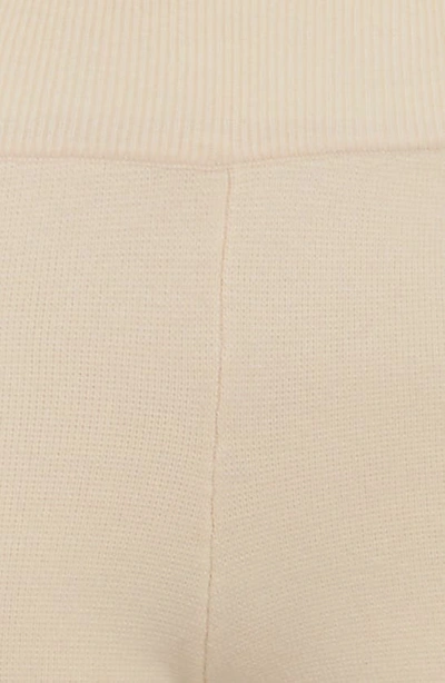 House Of Cb Nereida Rib Flare Pants In Cream