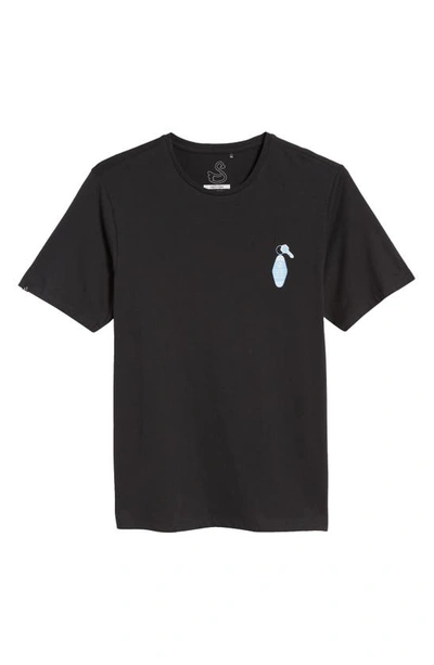 Swannies Motel Key Graphic Tee In Black