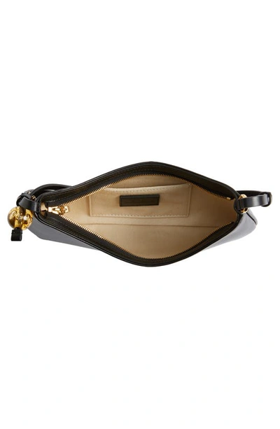 Shop Jacquemus Le Bisou Leather Shoulder Bag In Black