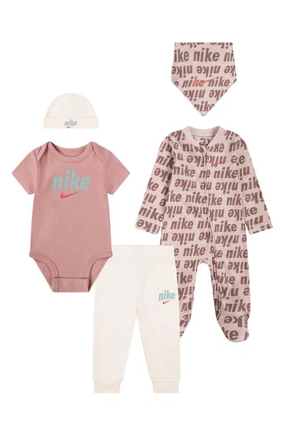 Shop Nike 5-piece Set In Guava Ice