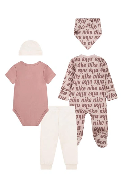 Shop Nike 5-piece Set In Guava Ice
