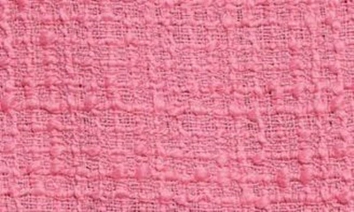 Dolce & Gabbana Frayed Wool-blend Tweed Mini Skirt In Pink