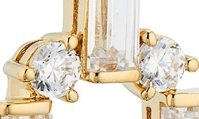 Shop Nadri Gwen Cubic Zirconia Link Earrings In Gold