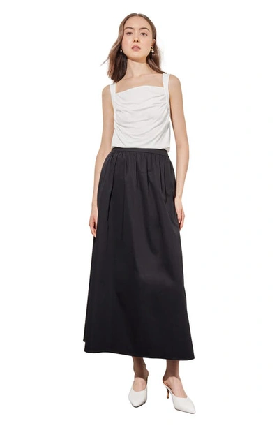 Shop Ming Wang Front Drape Sleeveless Top In White