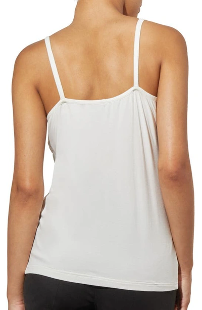 Ming Wang Knot Detail Jersey Camisole In White