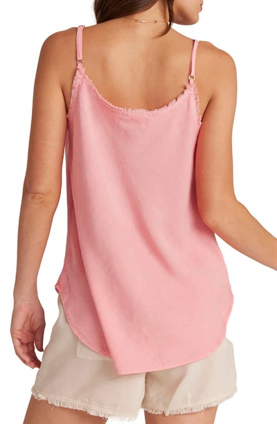 Bella Dahl Frayed Edge Camisole In Blossom Pink
