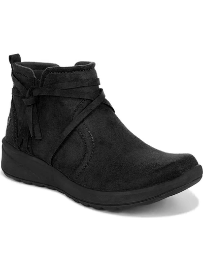 Shop Bzees Gusto Womens Faux Suede Ankle Booties In Black