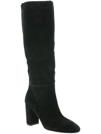 Shop Chinese Laundry Krafty Womens Suede Dress Knee-high Boots In Black