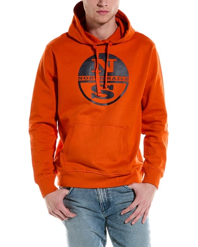 Shop North Sails Hooded Sweatshirt In Orange