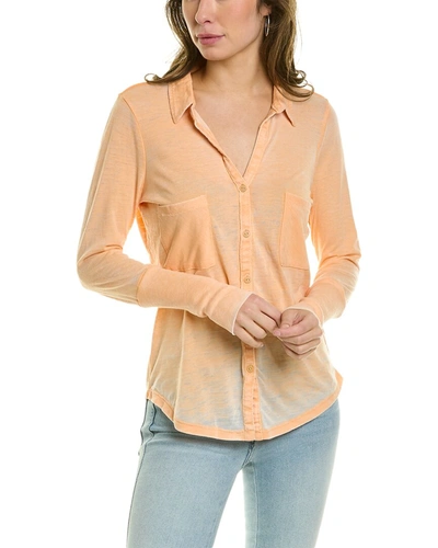 Shop Alternative Apparel Everyday Button-up Shirt In Pink