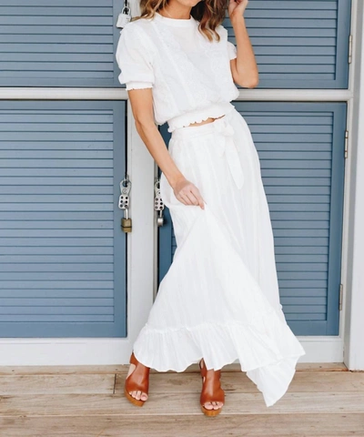 Shop Hayden La Lacy Elegance Blouse In Off-white