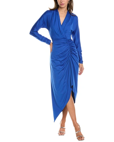 Shop Ungaro Mira Midi Dress In Blue