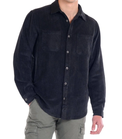 Shop Original Paperbacks Men's Bassett Corduroy Shirt In Black